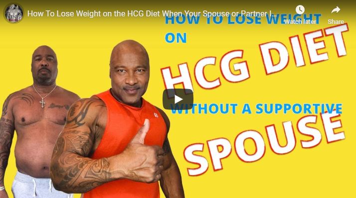 How to lose weight on the HCG diet withour your spouse on board